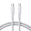Joyroom Multi-Color Series S-A34 USB-C / USB-C PD 60W 1m Cable - White Joyroom Multi-Color Series S-A34 USB-C / USB-C PD 60W 1m Cable - White
