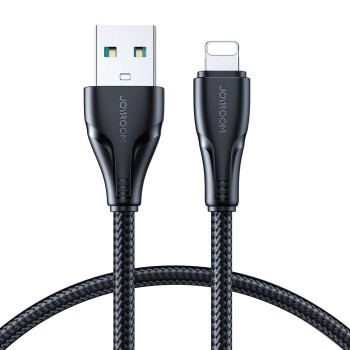 Joyroom Surpass Series A11 USB-A / Lightning 2.4A Cable 0.25 m - Black Joyroom Surpass Series A11 USB-A / Lightning 2.4A Cable 0.25 m - Black