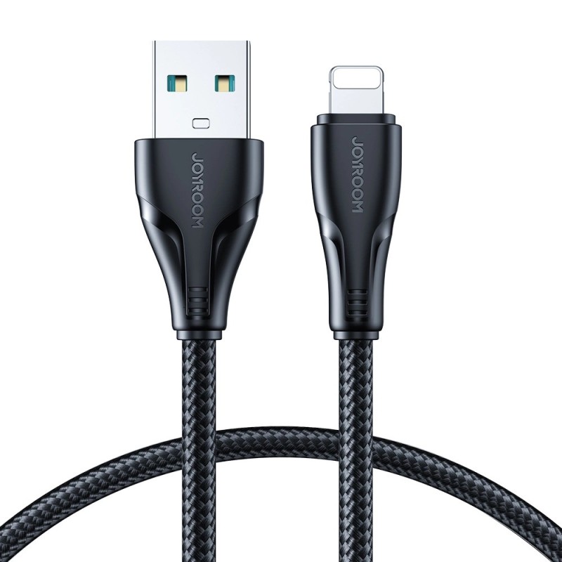 Joyroom Surpass Series A11 USB-A / Lightning 2.4A Cable 0.25 m - Black Joyroom Surpass Series A11 USB-A / Lightning 2.4A Cable 0.25 m - Black