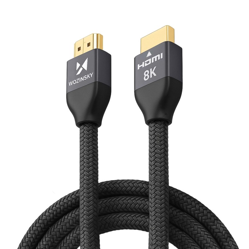 Wozinsky HDMI 2.1 Cable 8K 60 Hz 48 Gbps / 4K 120 Hz / 2K 144 Hz 3 m Silver (WHDMI-30) Wozinsky HDMI 2.1 Cable 8K 60 Hz 48 Gbps / 4K 120 Hz / 2K 144 Hz 3 m Silver (WHDMI-30)