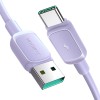Joyroom Multi-Color Series A14 USB-A / USB-C 3A Cable 1.2m - Purple Joyroom Multi-Color Series A14 USB-A / USB-C 3A Cable 1.2m - Purple