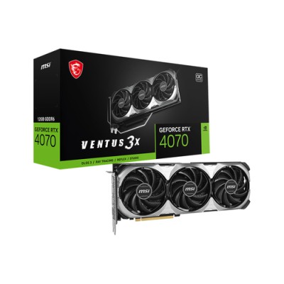 MSI VENTUS GeForce RTX 4070 3X E1 12G OC NVIDIA 12 GB GDDR6X MSI VENTUS GeForce RTX 4070 3X E1 12G OC NVIDIA 12 GB GDDR6X