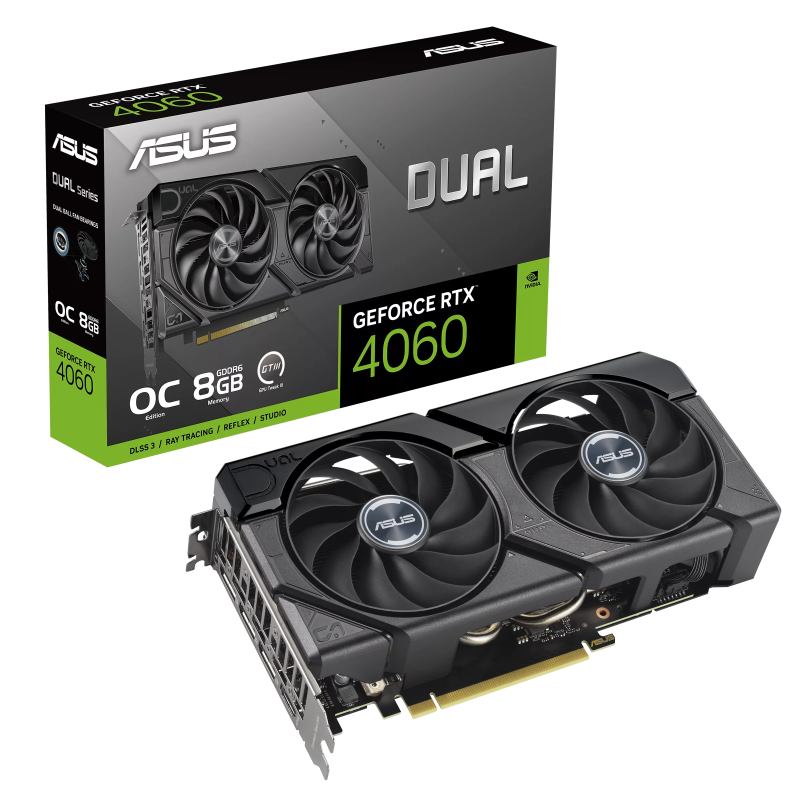 ASUS Dual GeForce RTX 4060 EVO OC Edition 8GB ASUS Dual GeForce RTX 4060 EVO OC Edition 8GB