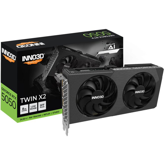 Inno 3D GeForce RTX 5050 8GB GDDR6 Twin X2 Inno 3D GeForce RTX 5050 8GB GDDR6 Twin X2