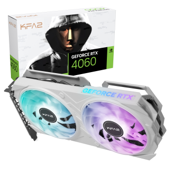 KFA2 GeForce RTX 4060 EX White 1-Click OC 8GB KFA2 GeForce RTX 4060 EX White 1-Click OC 8GB