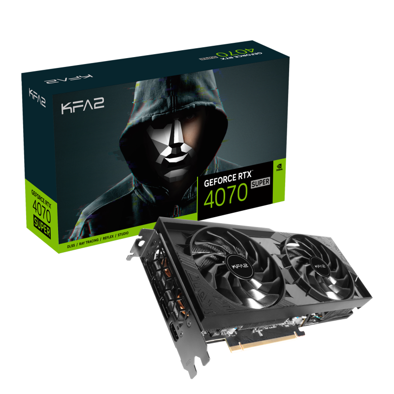 KFA2 GeForce RTX 4070 Super 1-Click OC 12GB GDDR6X KFA2 GeForce RTX 4070 Super 1-Click OC 12GB GDDR6X