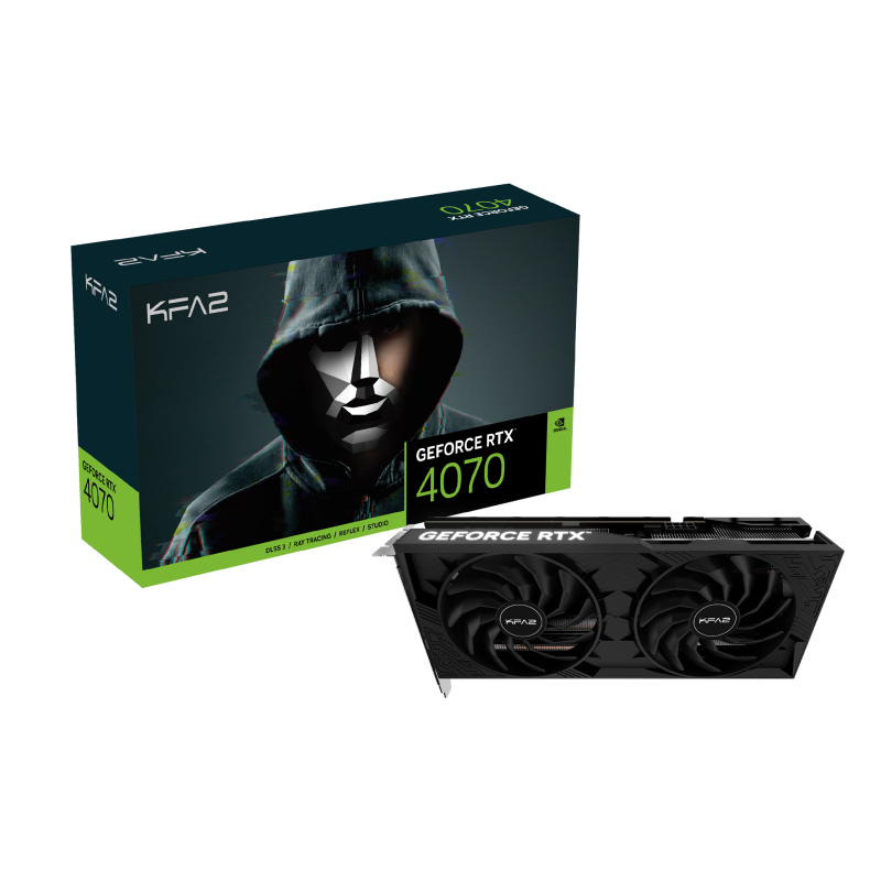 KFA2 GeForce RTX 4070 2X 1-Click OC 12GB KFA2 GeForce RTX 4070 2X 1-Click OC 12GB