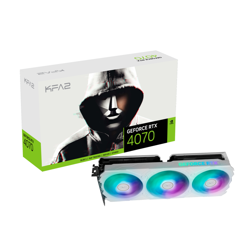 KFA2 GeForce RTX 4070 EX GAMER White 1-Click OC 12GB