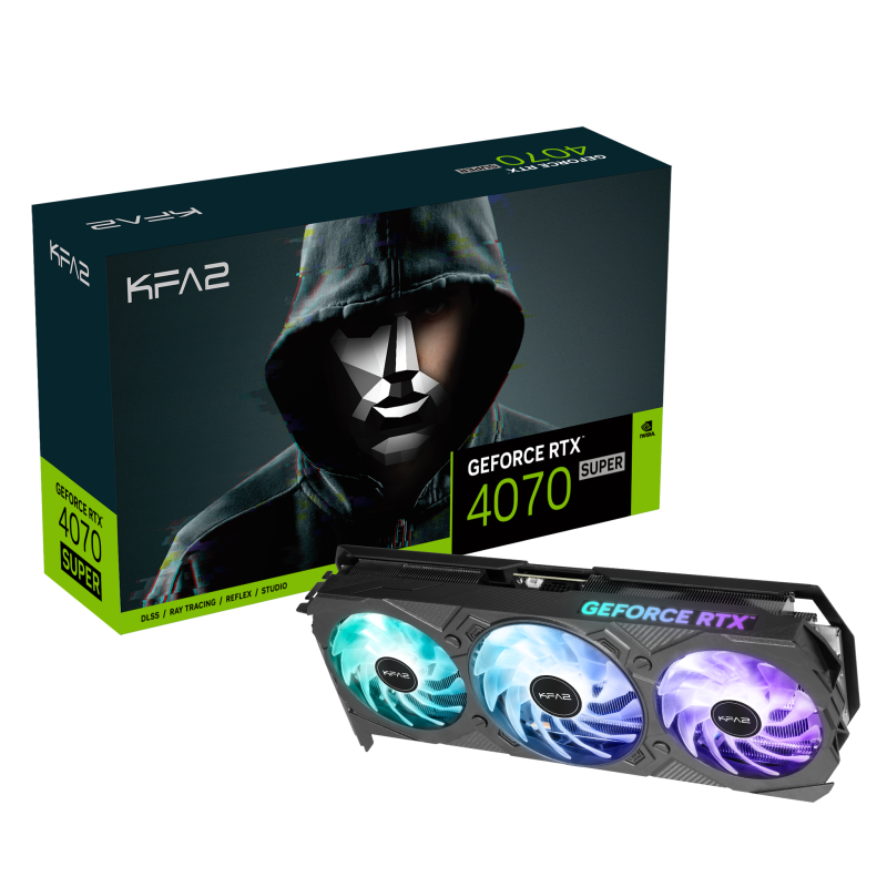 KFA2 GeForce RTX 4070 Super EX GAMER 1-Click OC 12GB KFA2 GeForce RTX 4070 Super EX GAMER 1-Click OC 12GB
