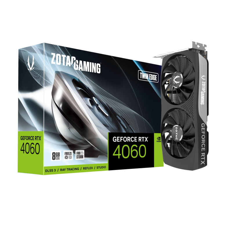 Zotac RTX 4060 Twin Edge 8GB GDDR6 HDMI 3xDP Zotac RTX 4060 Twin Edge 8GB GDDR6 HDMI 3xDP