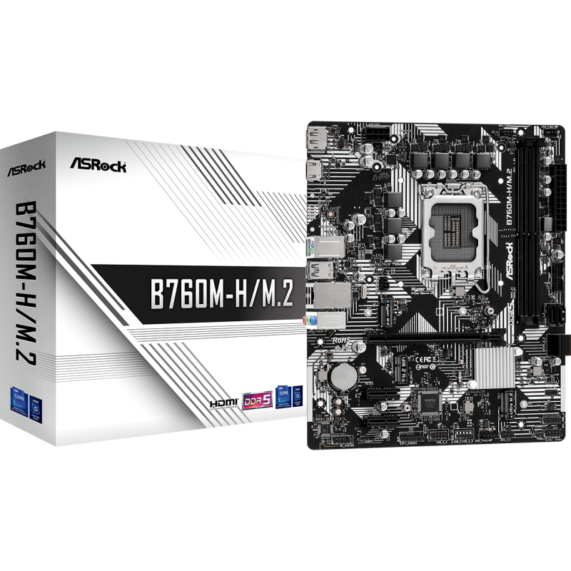 ASRock B760M-H/M.2 DDR5 ASRock B760M-H/M.2 DDR5