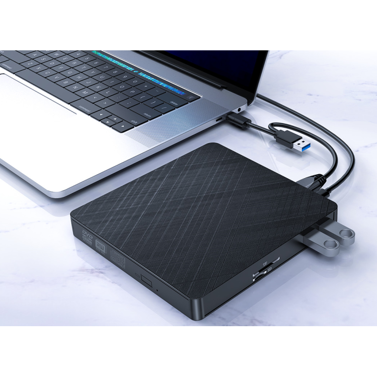 Orico USB External DVD Writer with Hub XD008-BK-BP Orico USB External DVD Writer with Hub XD008-BK-BP