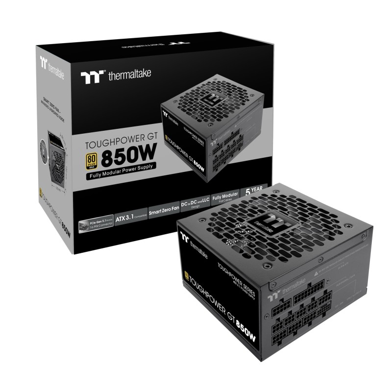 Thermaltake Toughpower GT 850W ATX3.1 GEN5 80+ Gold Thermaltake Toughpower GT 850W ATX3.1 GEN5 80+ Gold