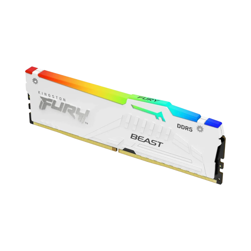 Kingston FURY Beast 16GB DDR5 5200MHz White RGB Kingston FURY Beast 16GB DDR5 5200MHz White RGB
