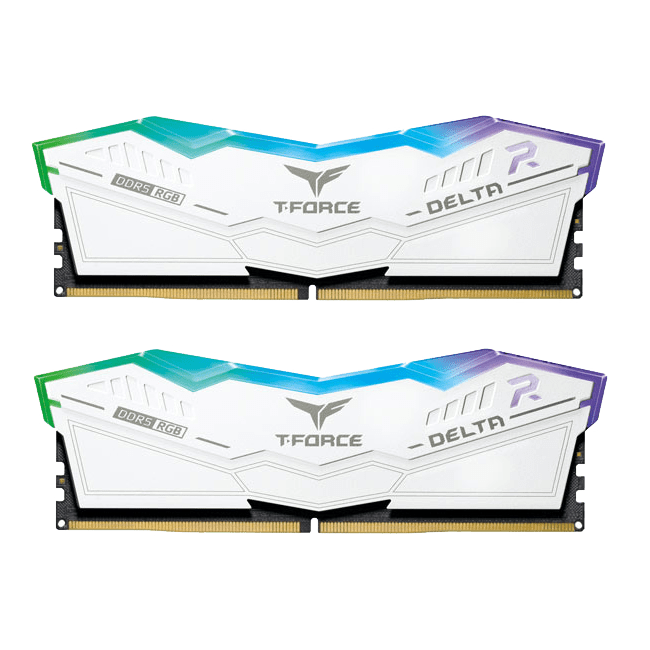 TEAM GROUP T-FORCE DELTA RGB DDR5 2X16GB 6400 WHITE TEAM GROUP T-FORCE DELTA RGB DDR5 2X16GB 6400 WHITE