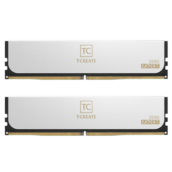 Team Group T-CREATE Expert 64GB DDR5 6000 MHz White SET - Available with custom build ONLY Team Group T-CREATE Expert 64GB DDR5 6000 MHz White SET - Available with custom build ONLY