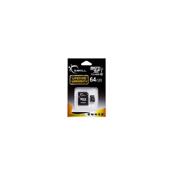 GSKILL microSDXC 64GB UHS-1 / Class 10 SD Card Adapter Included