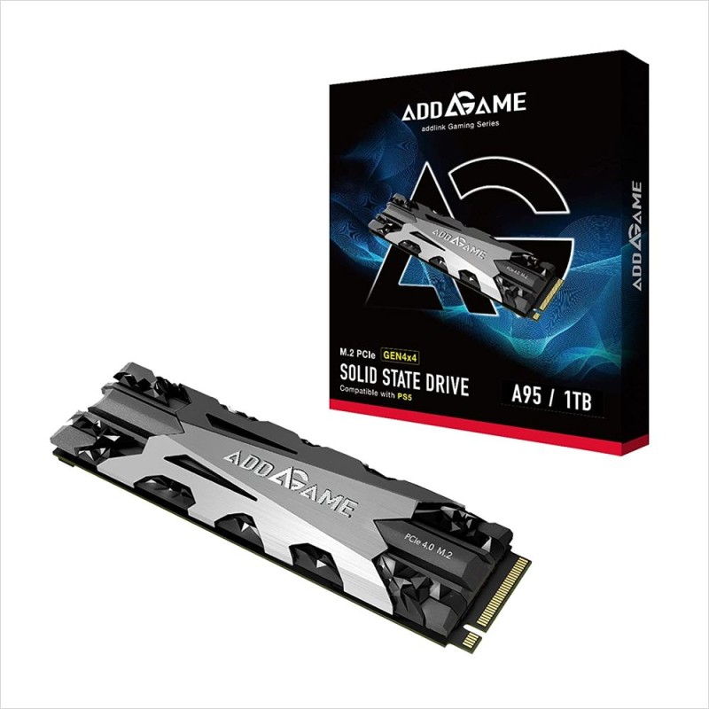 ADDLINK 1TB A95 M.2 2280 PCIe GEN4X4 NVMe 1.4 (Up to R:7300 , W:6000) PS5