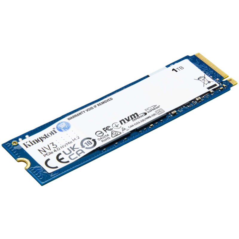 KINGSTON NV3 M.2 2280 1TB NVMe PCIe GEN4 KINGSTON NV3 M.2 2280 1TB NVMe PCIe GEN4