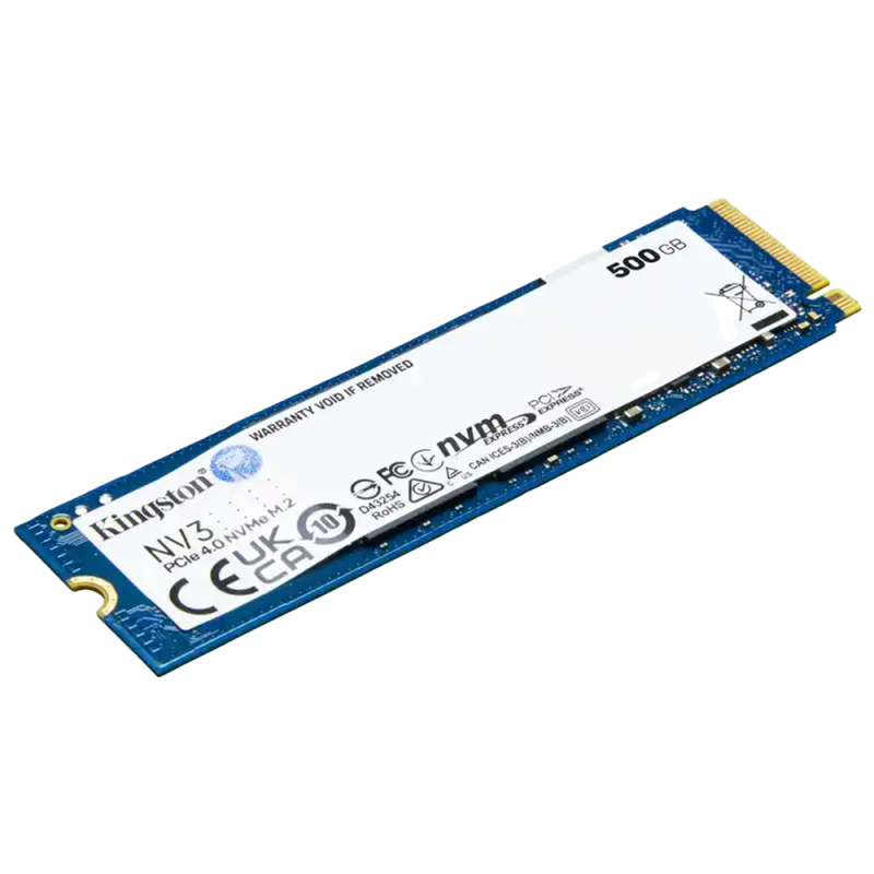 KINGSTON NV3 M.2 2280 500 GB NVME GEN4 KINGSTON NV3 M.2 2280 500 GB NVME GEN4
