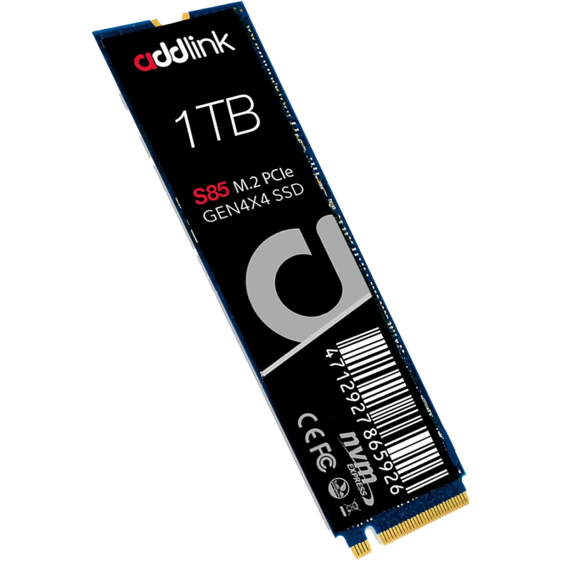 ADDLINK 1TB S85 M.2 2280 PCIe GEN4X4 NVMe ( Up toR:6000 , W:5400) ADDLINK 1TB S85 M.2 2280 PCIe GEN4X4 NVMe ( Up toR:6000 , W:5400)