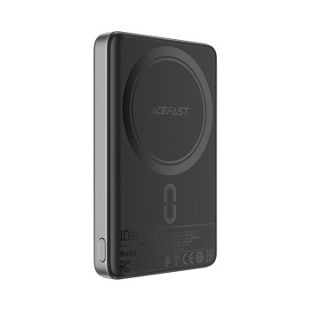 Acefast M12 PD20W ultra-thin magnetic wireless charging power bank 10000mAh,black
