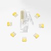 Ugreen 100x plug plug coupler end RJ45 8P8C Cat 6 transparent (60558) Ugreen 100x plug plug coupler end RJ45 8P8C Cat 6 transparent (60558)