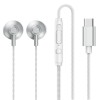 REMAX in-ear earphones USB Type C headset with remote control silver (RM-711a Silver) REMAX in-ear earphones USB Type C headset with remote control silver (RM-711a Silver)