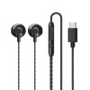 REMAX in-ear earphones USB Type C headset with remote control black (RM-711a Tarnish) REMAX in-ear earphones USB Type C headset with remote control black (RM-711a Tarnish)