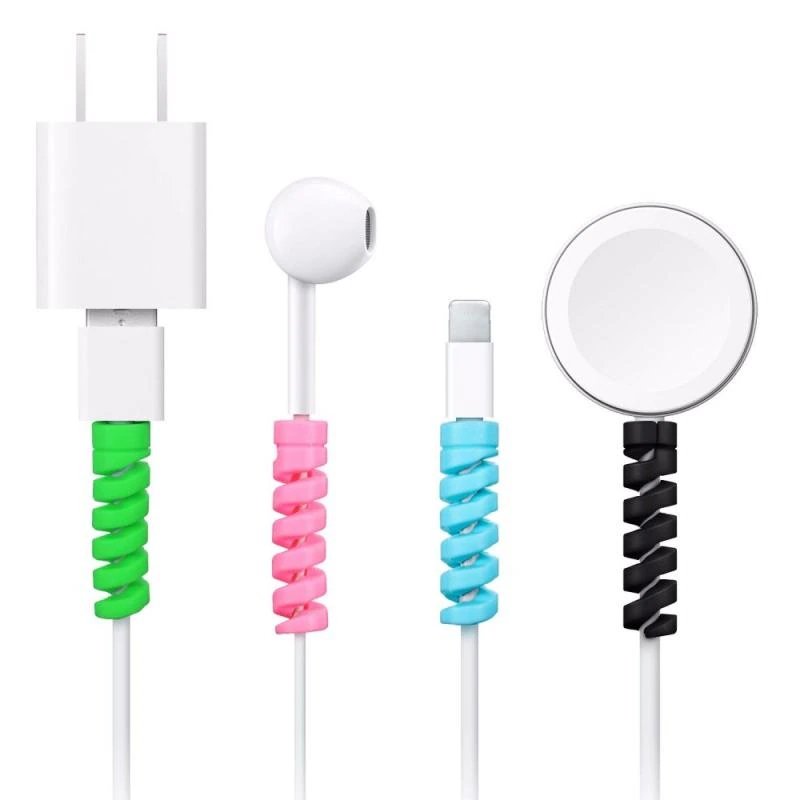 Cable cover (4 pcs) spring protection against plug damage (random colors) Cable cover (4 pcs) spring protection against plug damage (random colors)