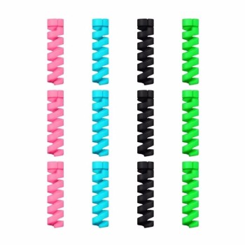 Cable cover (4 pcs) spring protection against plug damage (random colors)