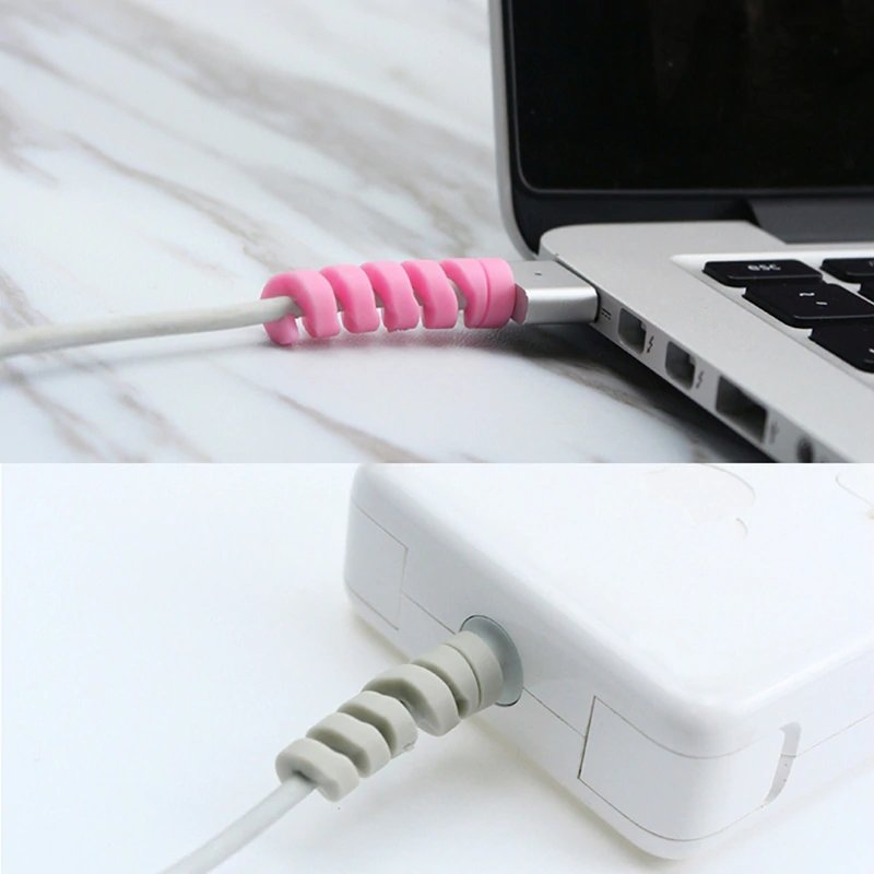 Cable cover (4 pcs) spring protection against plug damage (random colors) Cable cover (4 pcs) spring protection against plug damage (random colors)