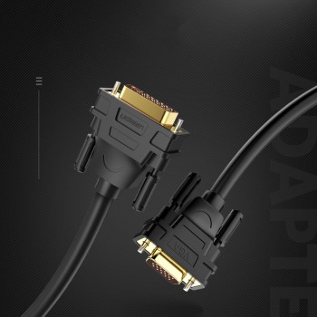 Ugreen cable cable DVI-I (Dual Link - 24+5) - VGA 2m black (DV102) Ugreen cable cable DVI-I (Dual Link - 24+5) - VGA 2m black (DV102)