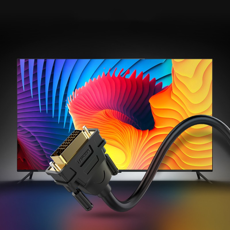 Ugreen cable cable DVI-I (Dual Link - 24+5) - VGA 2m black (DV102)