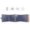 Choetech travel solar phone charger with USB 14W foldable gray (SC004)