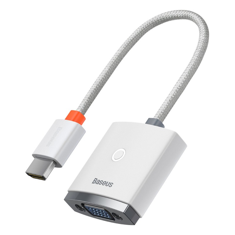 Baseus Lite Series HDMI to VGA adapter white (WKQX010002) Baseus Lite Series HDMI to VGA adapter white (WKQX010002)