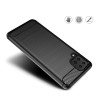 Carbon Case Flexible Cover Case for Samsung Galaxy A12 / Galaxy M12 black