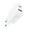Acefast wall charger USB Type C / USB 20W, PPS, PD, QC 3.0, AFC, FCP white (A25 white) Acefast wall charger USB Type C / USB 20W, PPS, PD, QC 3.0, AFC, FCP white (A25 white)