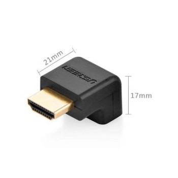Ugreen adapter right angle connector HDMI bottom black (20109) Ugreen adapter right angle connector HDMI bottom black (20109)