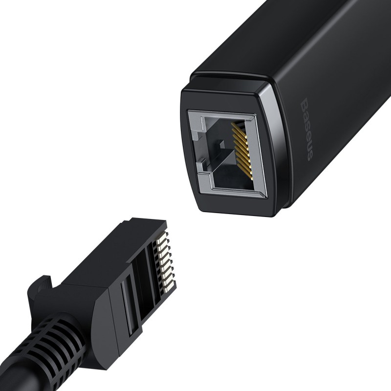 Baseus Lite Series adapter USB Type A - RJ45 LAN socket 100Mbps black (WKQX000001) Baseus Lite Series adapter USB Type A - RJ45 LAN socket 100Mbps black (WKQX000001)