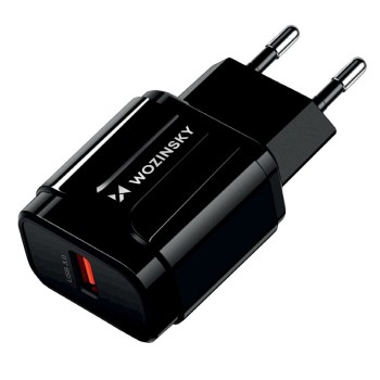 Wozinsky USB Quick Charge charger black (WWC-B02)