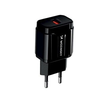 Wozinsky USB Quick Charge charger black (WWC-B02) Wozinsky USB Quick Charge charger black (WWC-B02)