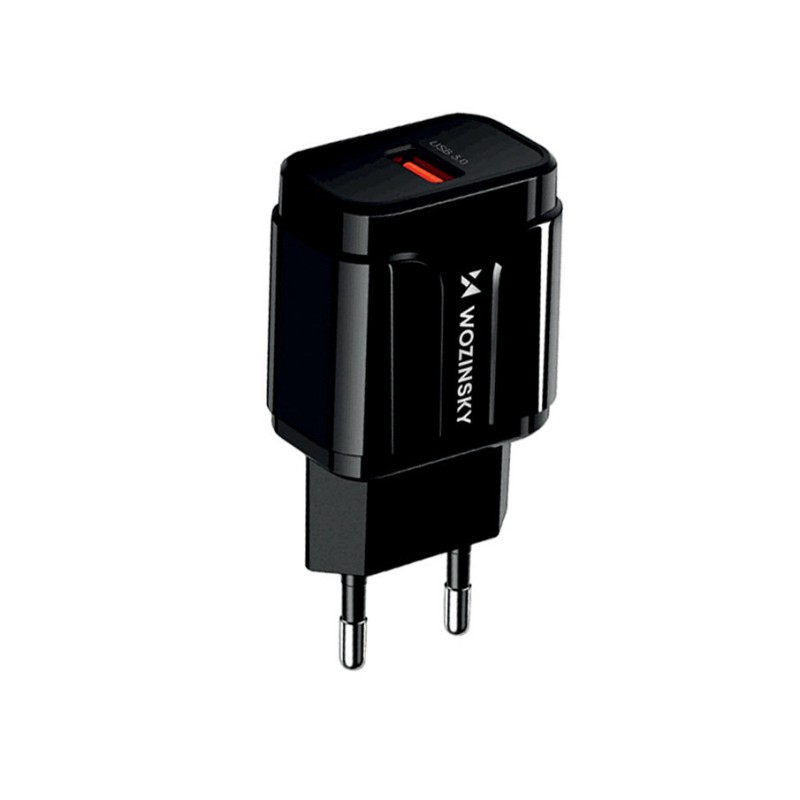 Wozinsky USB Quick Charge charger black (WWC-B02) Wozinsky USB Quick Charge charger black (WWC-B02)