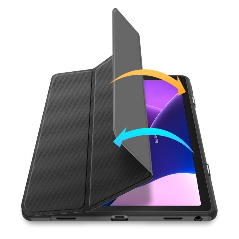 DUX DUCIS Toby Armored Flip Smart Case for Lenovo Tab M10 Plus Gen 3 with Stylus Holder Black DUX DUCIS Toby Armored Flip Smart Case for Lenovo Tab M10 Plus Gen 3 with Stylus Holder Black