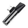 Baseus Audio Converter L41 Adapter from USB-C to USB-C port (female) + headphones jack 3,5 mm (female) black (CATL41-01) Baseus Audio Converter L41 Adapter from USB-C to USB-C port (female) + headphones jack 3,5 mm (female) black (CATL41-01)