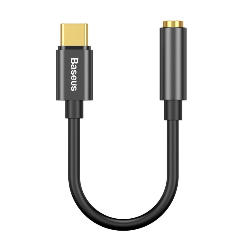 Baseus L54 headphone adapter USB-C to 3.5mm audio jack DAC 24 bit 48 KHz black (CATL54-01) Baseus L54 headphone adapter USB-C to 3.5mm audio jack DAC 24 bit 48 KHz black (CATL54-01)