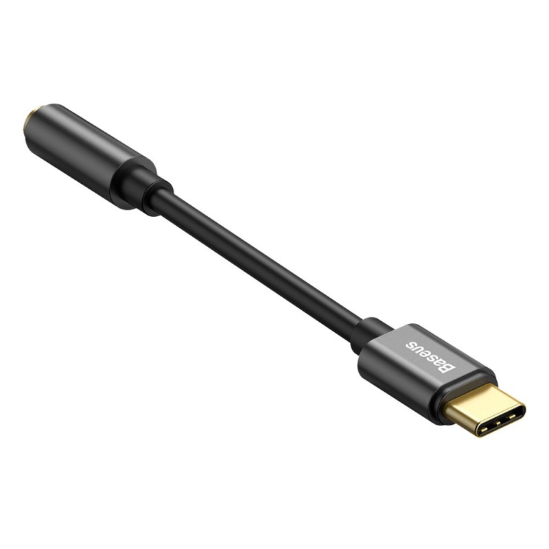Baseus L54 headphone adapter USB-C to 3.5mm audio jack DAC 24 bit 48 KHz black (CATL54-01) Baseus L54 headphone adapter USB-C to 3.5mm audio jack DAC 24 bit 48 KHz black (CATL54-01)