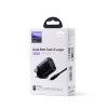 Joyroom fast UK wall charger USB Type C / USB 20W PD QC3.0 black (L-QP2011) + USB Type C - Lightning cable 1m (S-M006)