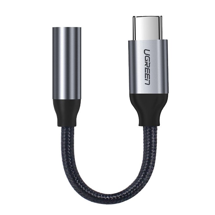 Ugreen Headphone Adapter with 3.5mm mini jack to USB Type C 10cm gray (30632) Ugreen Headphone Adapter with 3.5mm mini jack to USB Type C 10cm gray (30632)