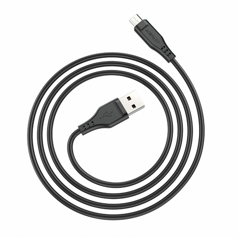 Acefast USB cable - micro USB 1.2m, 2.4A black (C3-09 black) Acefast USB cable - micro USB 1.2m, 2.4A black (C3-09 black)